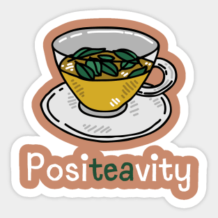 Positeavity Positiveness in Tea Sticker